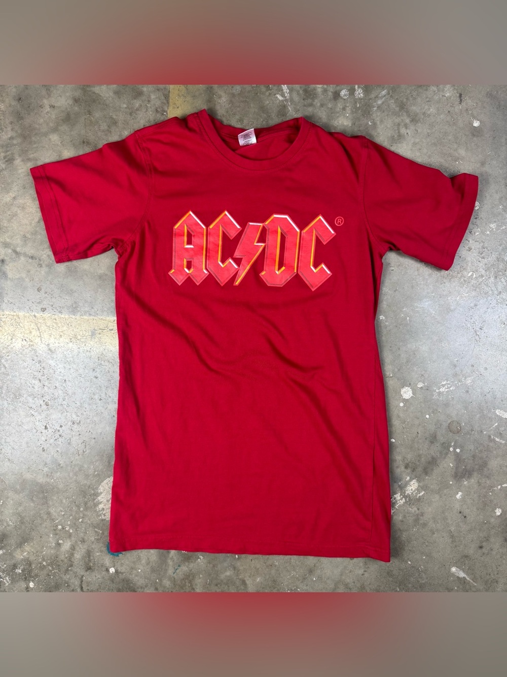 ACDC T-Shirt Size Small Rock n Roll Classic Band Tee Concert Tour Merch Metal